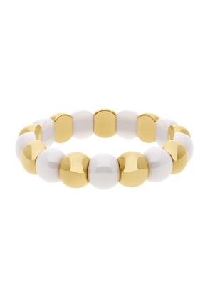 AURA 18k Bicolor Overlay Stretch Bracelet