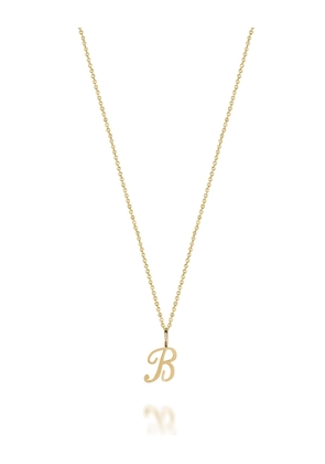 Amelia 14k Gold Script Initial Necklace