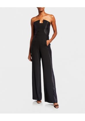 Lena Strapless Tuxedo Jumpsuit