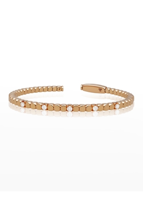 DADO 18k Rose Gold & 5 Diamond Bangle