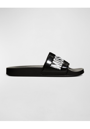 Men's Logo Rubber Pool Slides