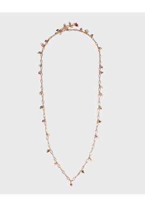 Rose Gold Mikado Blush Necklace with Diamonds