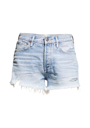 Parker Vintage Frayed-Hem Denim Shorts