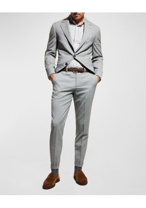 Men's Wool Three-Button Two-Piece Suit