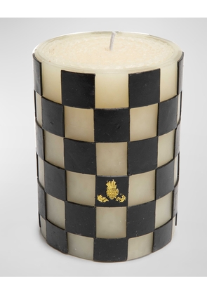 4' Check Pillar Candle