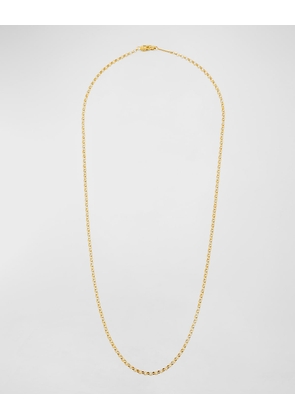 Men's 18K Yellow Gold Rolo Chain Necklace