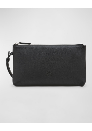 Oriuolo Vacchetta Leather Clutch Bag