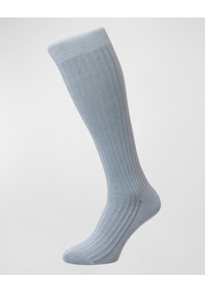 Men's Danvers Ribbed Cotton Mid-Calf Socks