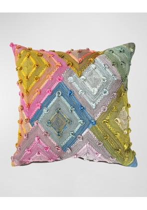 Mosaic Diamond Decorative Pillow - 38'