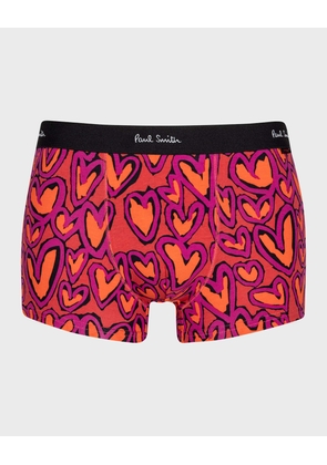 Men's Pop Heart Organic Cotton Trunks