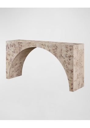 Arc Burl Console Table