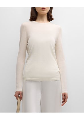 Cashmere Superfine Crewneck Top