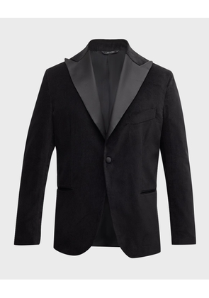 Men's Velvet Peak-Lapel Dinner Jacket