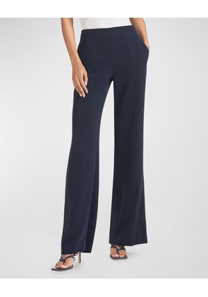 Macy Straight-Leg Crepe Pants