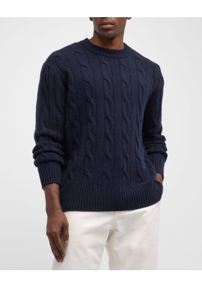 Men's Cashmere Cable-Knit Sweater