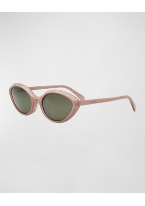 Triomphe Thin Acetate Cat-Eye Sunglasses