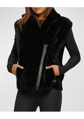 Lamb Shearling Zip Vest