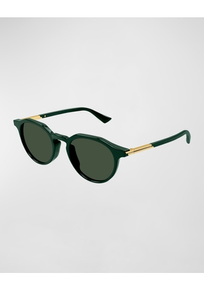 Men's Acetate Round Sunglasses