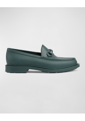 Men's New Dark Rubber Bit Loafers