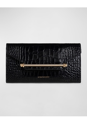 Multrees Croc-Embossed Wallet on Chain