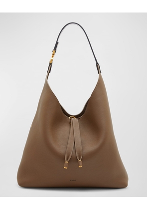 Marcie Hobo Bag in Grained Leather