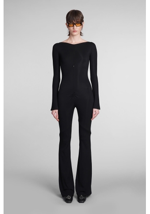 Courrèges Jumpsuit In Black Viscose