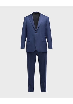 Men's Wool Herringbone Suit