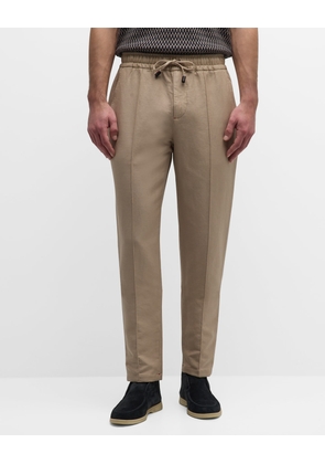 Men's Cotton-Linen Drawstring Pants