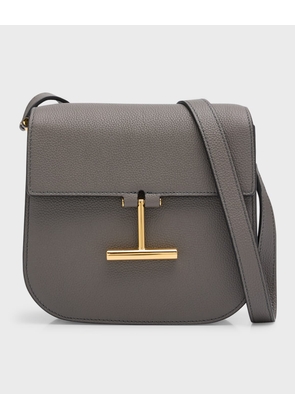 Tara Mini Crossbody in Grained Leather with Leather Strap