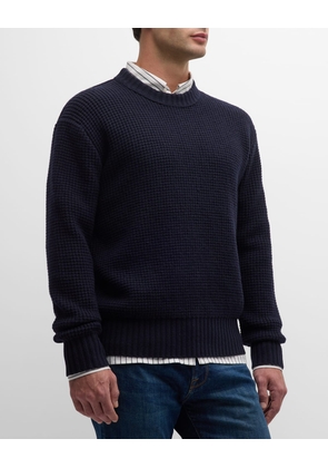 Men's Textured Wool Sweater