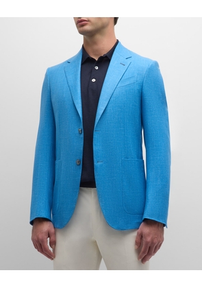 Men's Solid Cashmere-Linen Blazer