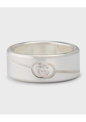 Men's Gucci Tag Ring, 9mm Silver