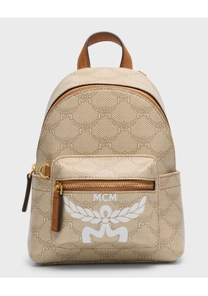 Stark Monogram Coated Canvas Backpack