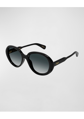 Gradient Acetate Round Sunglasses