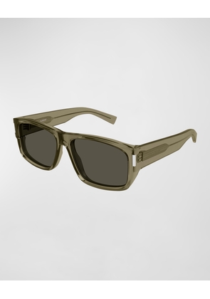 Men's SL 689 Acetate Rectangle Sunglasses