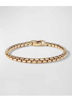 Box Chain Bracelet in 18K Gold, 5mm