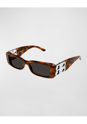 Logo Rectangle Acetate Sunglasses