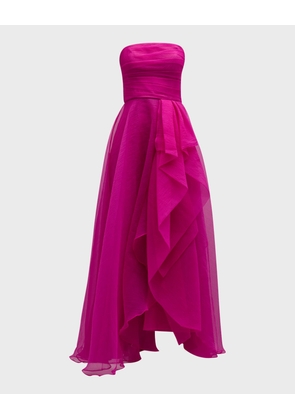 Teresa Draped Strapless Gown