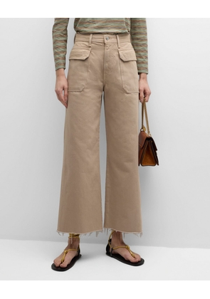 Taylor Cropped High-Rise Wide-Leg Jeans