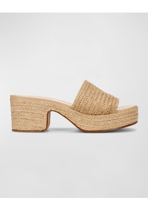 Margo Woven Raffia Sandals