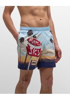 x Blue Sky Inn Men's Printed Pull-On Shorts