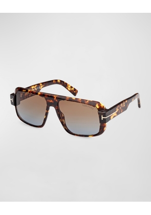 Men's Turner Acetate Rectangle Sunglasses