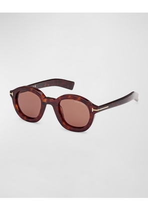 Men's Raffa Acetate Round Sunglasses