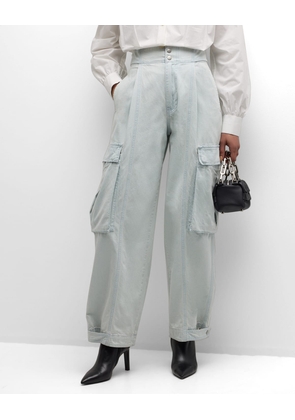 Wide-Leg Cargo Pants