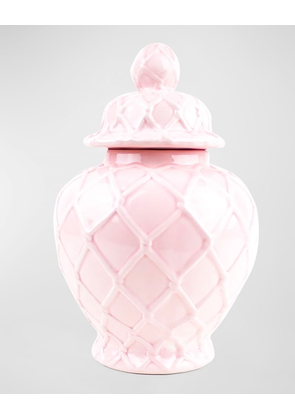 Pink Large Textured Ginger Jar