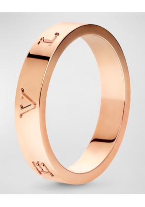 BULGARI BULGARI Plain Band Ring in 18K Rose Gold, EU 50 / US 6.25