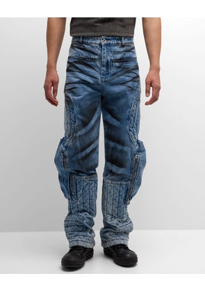 Men's Raised Window Stacked Cargo Pants