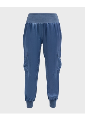 Tous Les Jours Giles Satin Jogger Pants