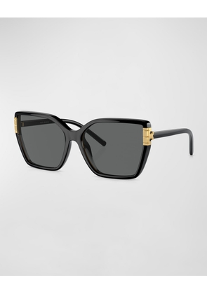 Flat Eleanor Plastic Square Sunglasses