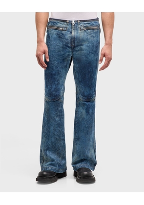 Men's Stonewashed Biker Jeans